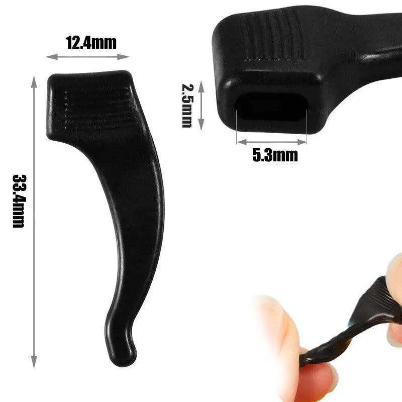 Silicone Glasses Ear Hooks Anti Slip Grip Spectacle Holder Sports Temple Tips - Clear V528-GLASSESHOLDER-CLEAR-234547