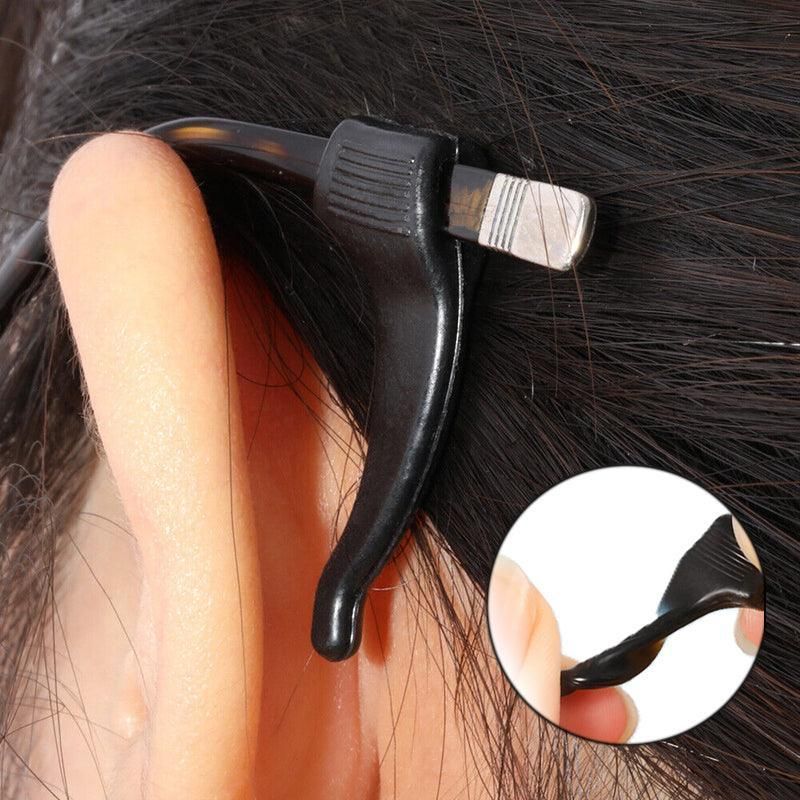 Silicone Glasses Ear Hooks Anti Slip Grip Spectacle Holder Sports Temple Tips - Clear V528-GLASSESHOLDER-CLEAR-234547