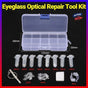 Eyeglass Sun Glasses Optical Repair Tool Screw Nut Nose Pad Assortment Set Kit V528-GLASSESMAINTENANCEKIT-390197