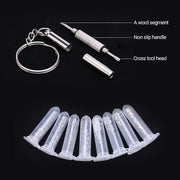 Eyeglass Sun Glasses Optical Repair Tool Screw Nut Nose Pad Assortment Set Kit V528-GLASSESMAINTENANCEKIT-390197