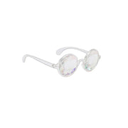 Festival Rave Kaleidoscope Glasses Prism Lens Crystal Effect Party Sunglasses - Pink V528-GLASSESRAVE-PINK-772904