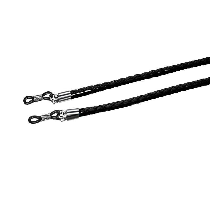 PU Sunglasses Reading Glasses Spectacles Eyeglass Holder Strap Chain - Black V528-GLASSESROPE-BLACK-30450