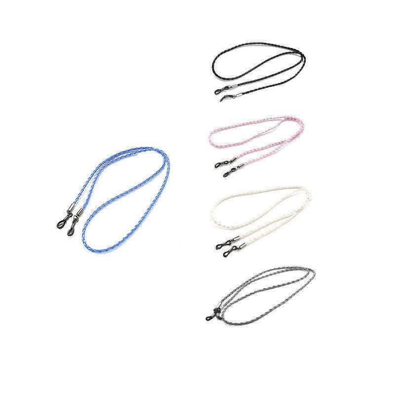 PU Sunglasses Reading Glasses Spectacles Eyeglass Holder Strap Chain - Grey V528-GLASSESROPE-GREY-55398