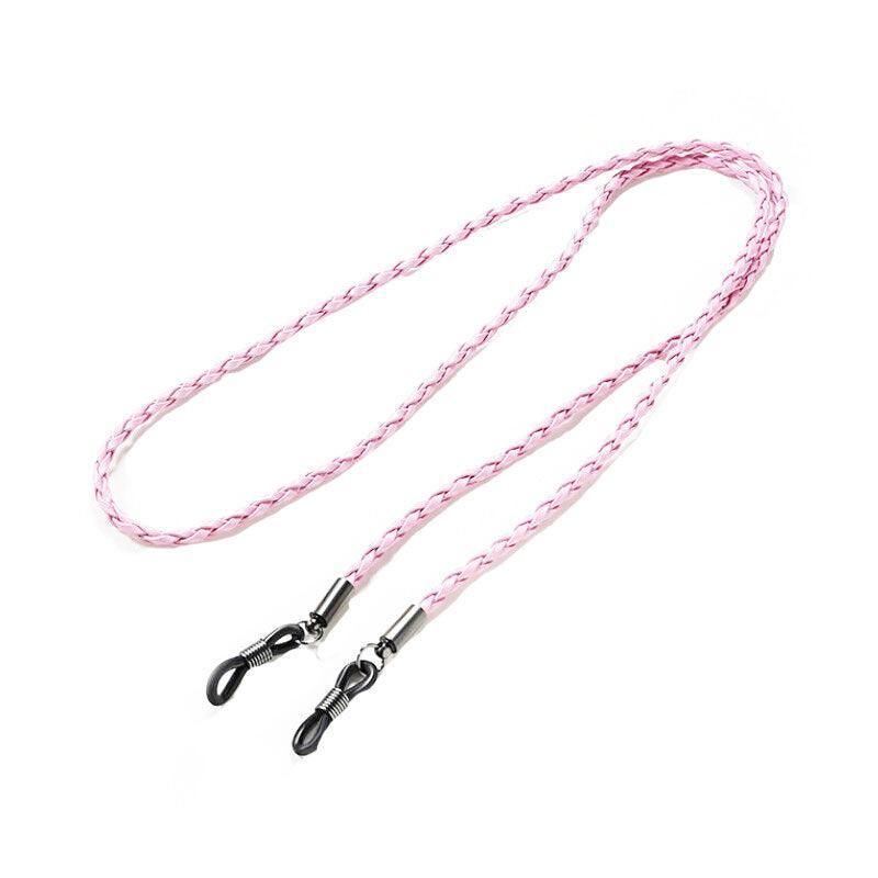 PU Sunglasses Reading Glasses Spectacles Eyeglass Holder Strap Chain - Pink V528-GLASSESROPE-PINK-24336