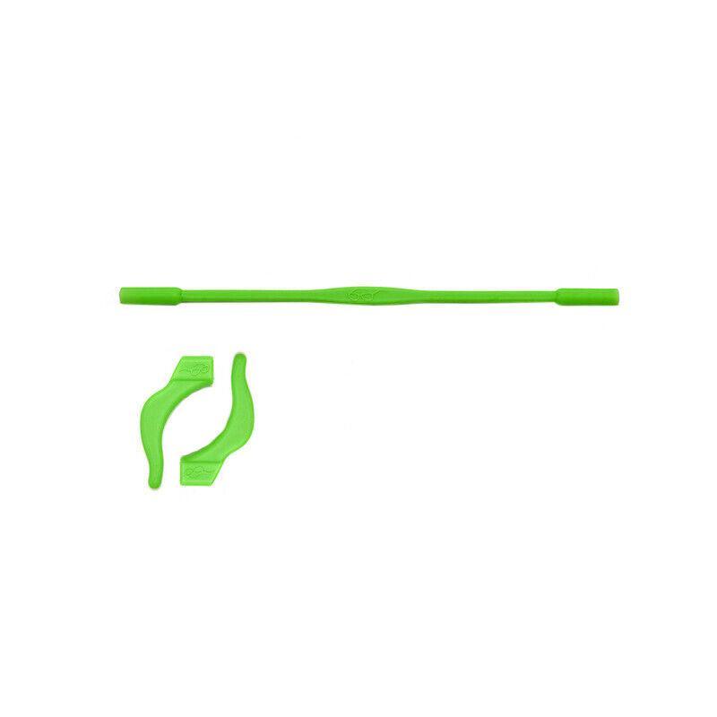 Silicone Glasses Strap and Ear Grip Set Eyeglasses Holder Cord with Hooks 20cm - Green V528-GLASSESROPESET-GREEN-10656
