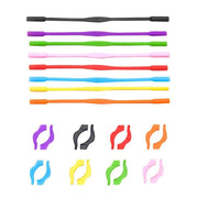Silicone Glasses Strap and Ear Grip Set Eyeglasses Holder Cord with Hooks 20cm - Orange V528-GLASSESROPESET-ORANGE-89699