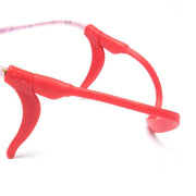 Silicone Glasses Strap and Ear Grip Set Eyeglasses Holder Cord with Hooks 20cm - Orange V528-GLASSESROPESET-ORANGE-89699