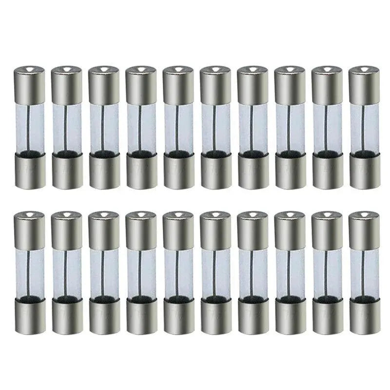 20Pcs M205 Glass Fuse 5Mm X 20Mm Slow Blow 250V / Select From 0.5A To 10A Amp - 20PCS F10A V528-GLASSFUSE-10A-20PCS-608452