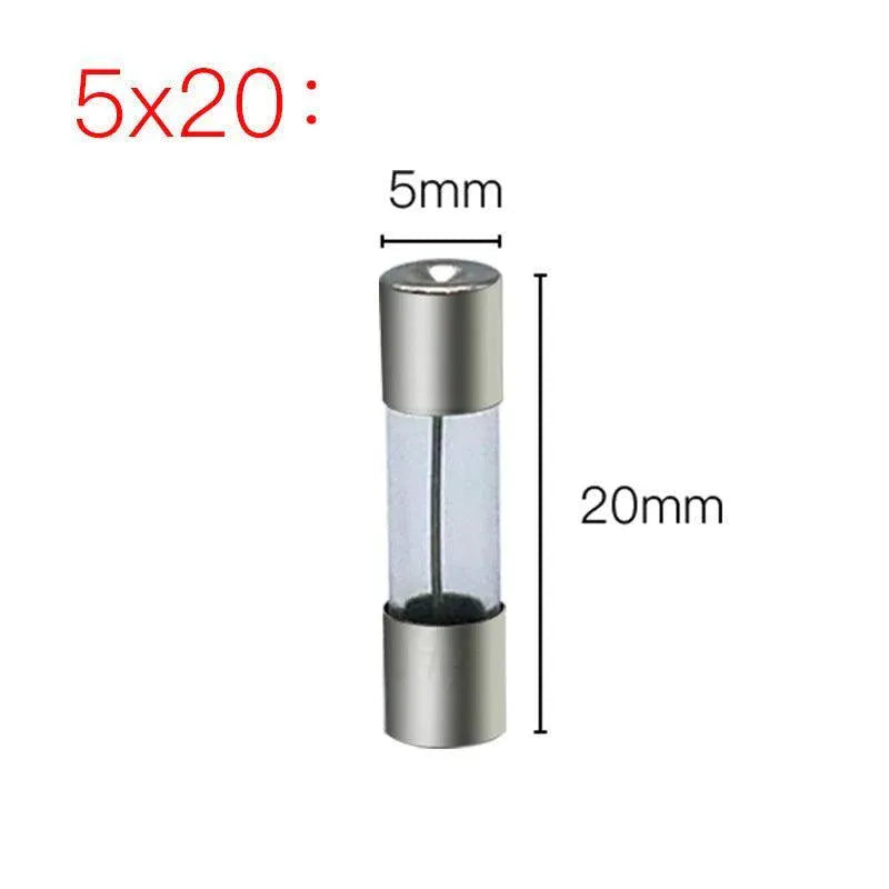 20Pcs M205 Glass Fuse 5Mm X 20Mm Slow Blow 250V / Select From 0.5A To 10A Amp - 20PCS F8A V528-GLASSFUSE-8A-20PCS-442826