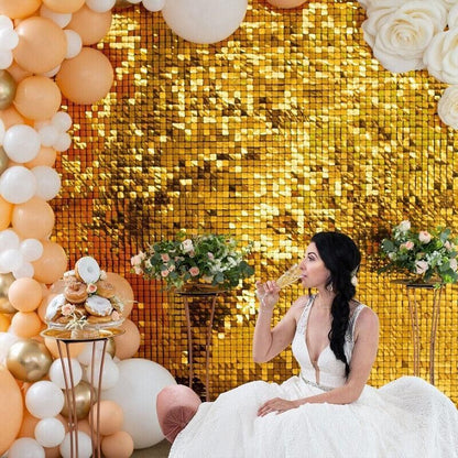 Rectangle Tinsel Curtain Shimmer Wall Backdrop 2M Length Party Decoration Sequin - Light Pink V528-GLITTERBACKGROUND-LIGHTPINK112642