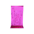 Rectangle Tinsel Curtain Shimmer Wall Backdrop 2M Length Party Decoration Sequin - Rose Red V528-GLITTERBACKGROUND-ROSERED-401957