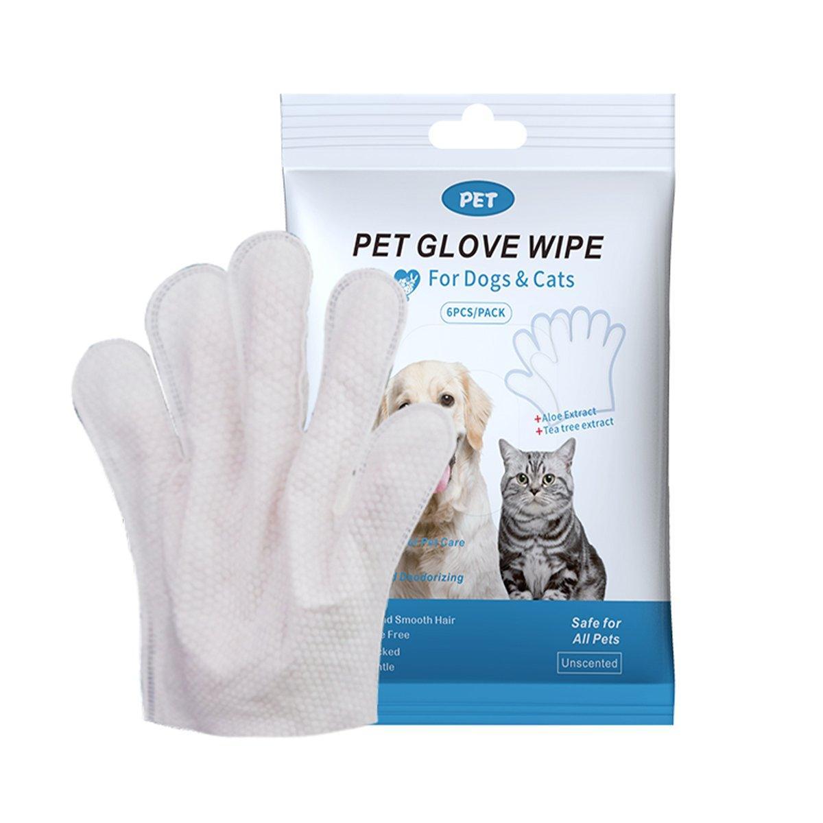 Cat Dog Cleaning Gloves Wipes Fur Disposable Face Washing Grooming V528-GLOVES-760283