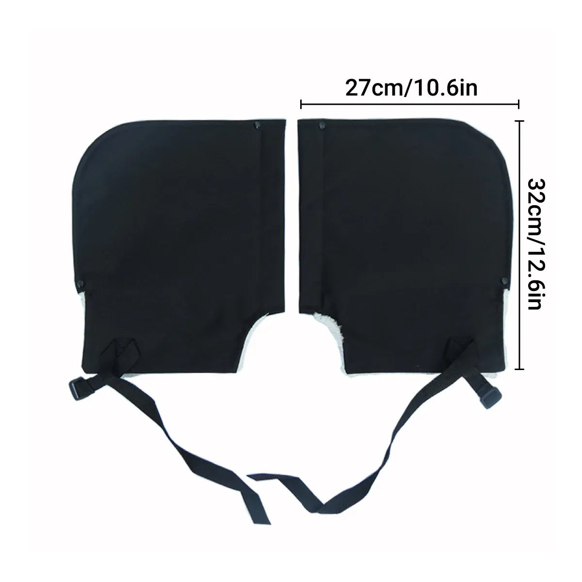 Motorcycle Handlebar Gloves Winter Windproof Riding Hand Covers Outdoor Warmer V528-GLOVES-BLACK-158305