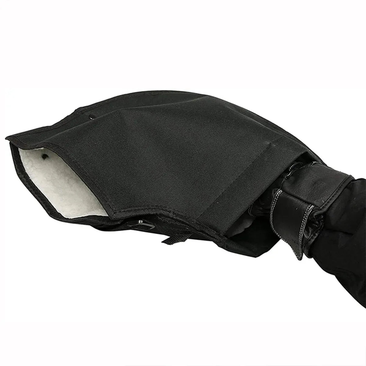 Motorcycle Handlebar Gloves Winter Windproof Riding Hand Covers Outdoor Warmer V528-GLOVES-BLACK-158305