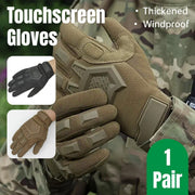 Tactical Full Finger Motorcycle Training Touchscreen Outdoor Sports Gloves - Black-XL V528-GLOVES-BLACK-XL-347794