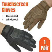 Tactical Full Finger Motorcycle Training Touchscreen Outdoor Sports Gloves - Black-XL V528-GLOVES-BLACK-XL-347794