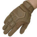 Tactical Full Finger Motorcycle Training Touchscreen Outdoor Sports Gloves - Khaki-XL V528-GLOVES-KHAKI-XL-294158
