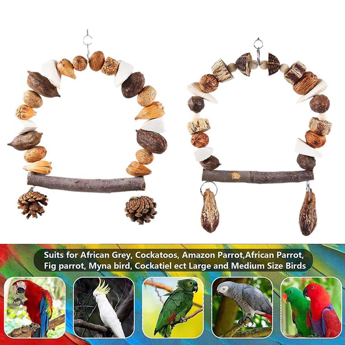 Parrot Chew Toy For Training Climbing Grinding Teeth Relief Durable Bird Toy - Pineapple Fruit V528-GNAWING-TOY-BLG-L-470784