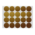 Gold Assorted Sizes Colour Sticker Dots Adhesive Round Labels Circular Spot Scrapbook - 100mm*2 Dots V528-GOLD-100MM-2DOTS60758