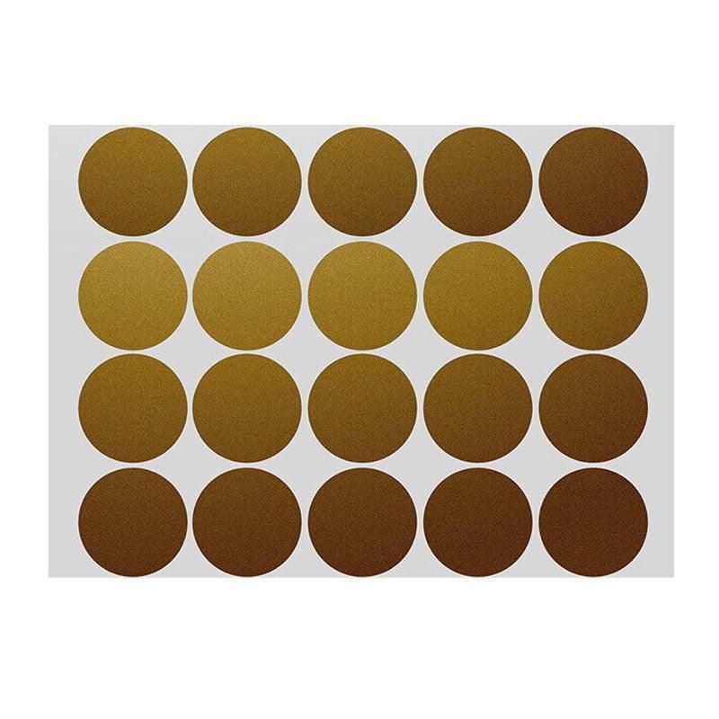 Gold Assorted Sizes Colour Sticker Dots Adhesive Round Labels Circular Spot Scrapbook - 100mm*2 Dots V528-GOLD-100MM-2DOTS60758