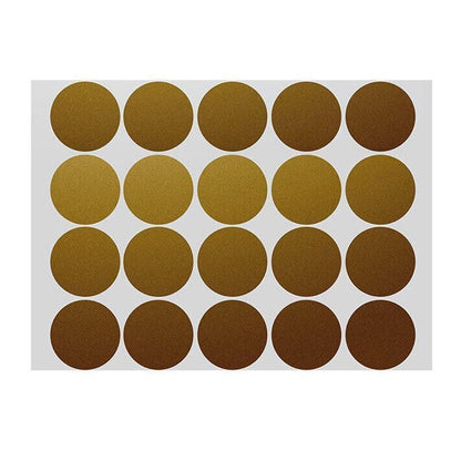Gold Assorted Sizes Colour Sticker Dots Adhesive Round Labels Circular Spot Scrapbook - 13mm*132 Dots V528-GOLD-13MM-132DOTS58785