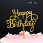 Happy Birthday Acrylic Cake Topper Cake Decoration Golden Silver Party - Gold-Z7 Acrylic V528-GOLD-Z7ACRYLIC-88554