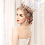 Vintage Princess Wedding Crown Hair Accessories Bridal Round Tiara Headpiece V528-GOLDEN-CROWN-572245