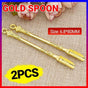 2PCS Gold Mini Scoop Spoon Metal Powder Spatula for Kitchen Craft or Resin Use V528-GOLDSPOON-2PCS-322691