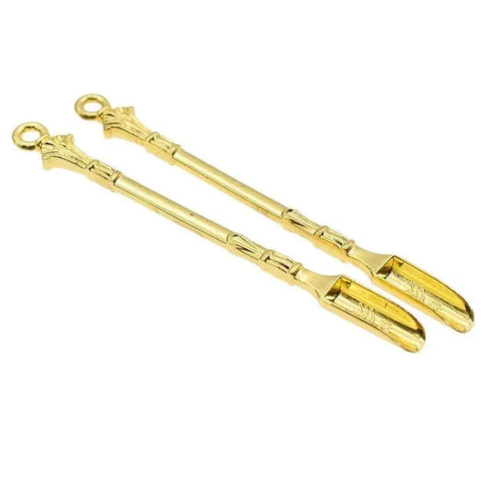 2PCS Gold Mini Scoop Spoon Metal Powder Spatula for Kitchen Craft or Resin Use V528-GOLDSPOON-2PCS-322691