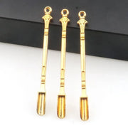 2PCS Gold Mini Scoop Spoon Metal Powder Spatula for Kitchen Craft or Resin Use V528-GOLDSPOON-2PCS-322691