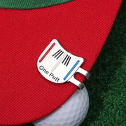 Golf Ball Marker Metal With Hat Clip Golf Training Aid Outdoor Sport Aiming Tool V528-GOLF-HAT-CLIP-SILVER-913574