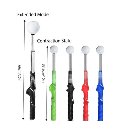 Golf Swing Training Aid Telescopic Impact Sound Stick Exercise Tool for Practice - Black V528-GOLF-TELESCOPIC-SWING-BLACK-497981