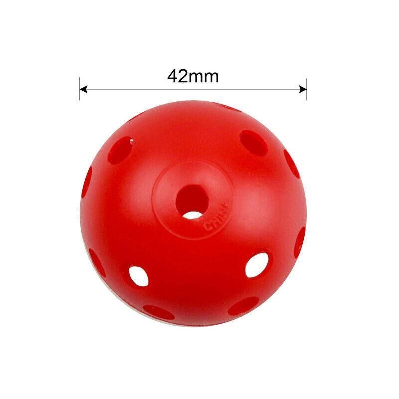 50PCS Plastic Whiffle Airflow Hollow Golf Practice Training Balls Golf Sport V528-GOLFBALL-50PCS-374510