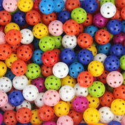 50PCS Plastic Whiffle Airflow Hollow Golf Practice Training Balls Golf Sport V528-GOLFBALL-50PCS-374510