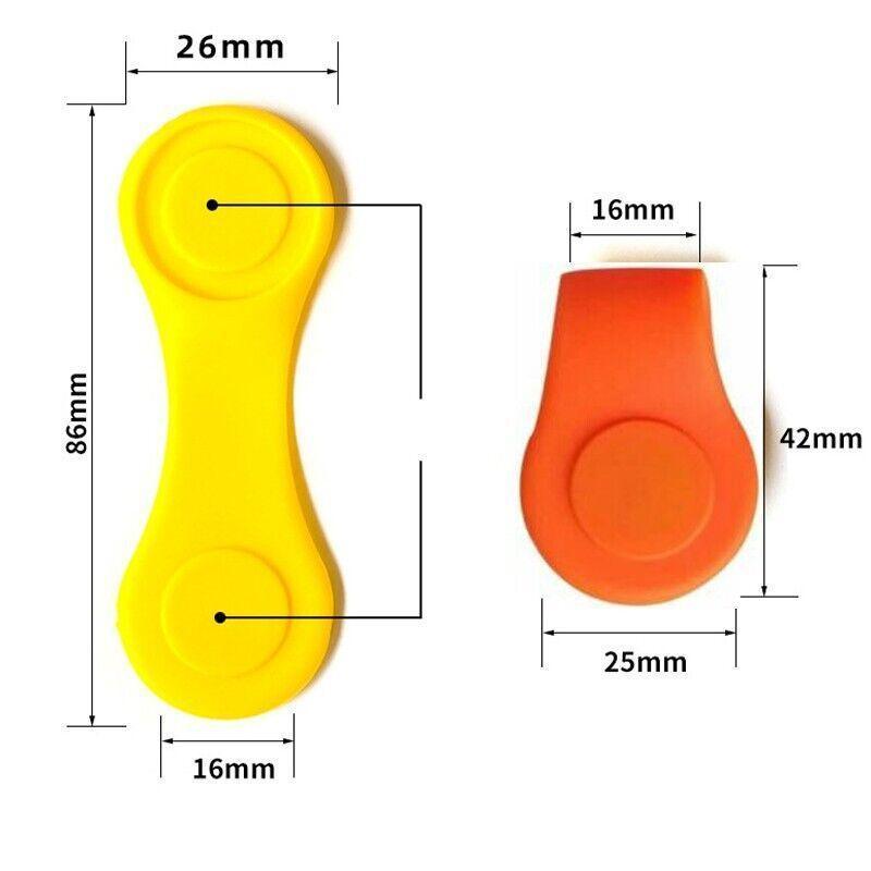1Pc Silicone Golf Hat Clip Ball Marker Holder with Secure Attachment Design - Pink V528-GOLFHATCLIP-ROSERED-908477