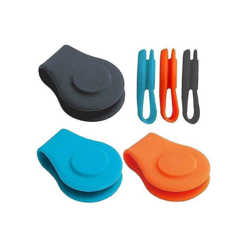 1Pc Silicone Golf Hat Clip Ball Marker Holder with Secure Attachment Design - Pink V528-GOLFHATCLIP-ROSERED-908477