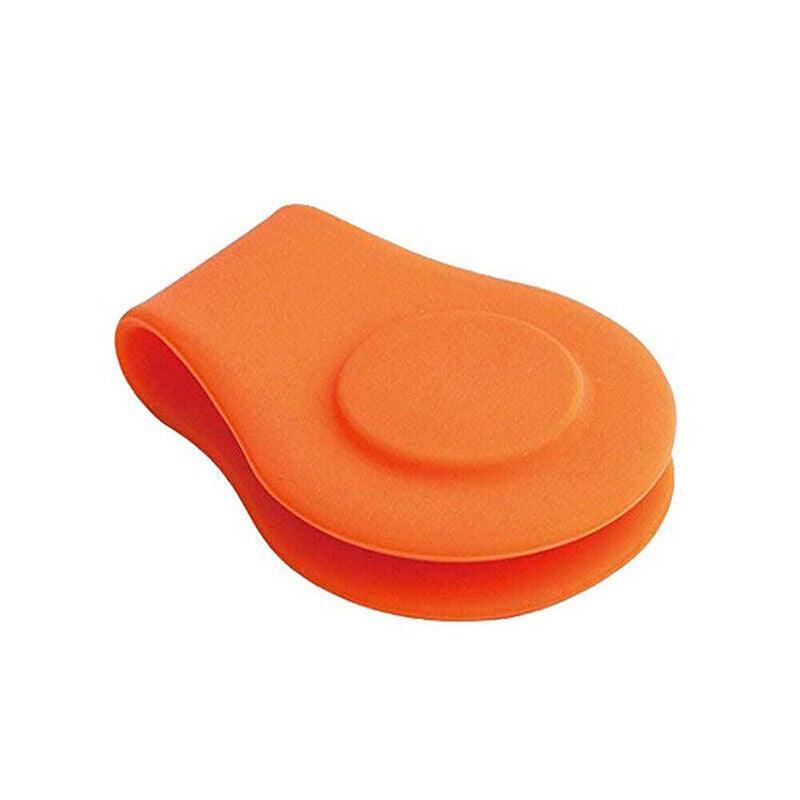 1Pc Silicone Golf Hat Clip Ball Marker Holder with Secure Attachment Design - Pink V528-GOLFHATCLIP-ROSERED-908477