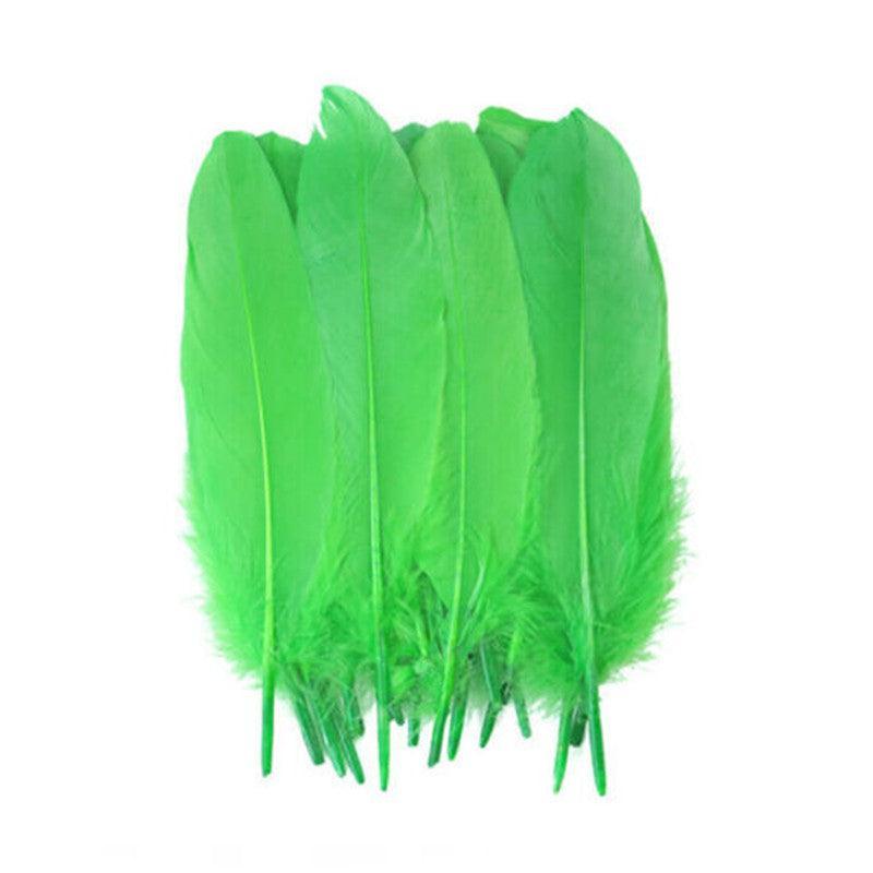 50X Craft Feathers Goose Feather Diy Art Party Decoration Wedding Dream Catcher - Blue V528-GOOSEFEATHER-BLUE-726250