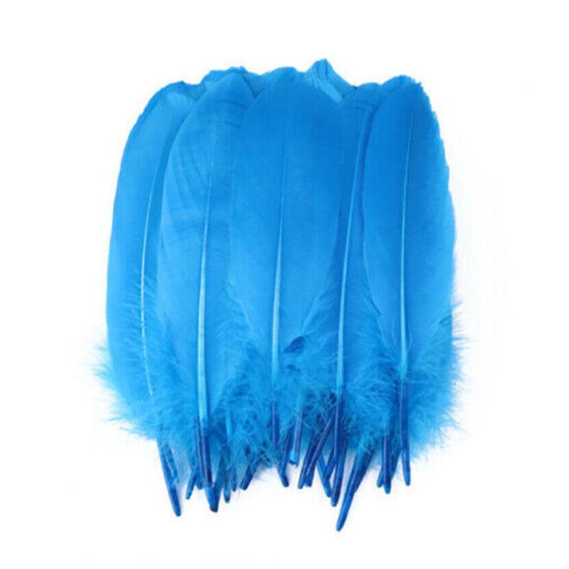 50X Craft Feathers Goose Feather Diy Art Party Decoration Wedding Dream Catcher - Green V528-GOOSEFEATHER-GREEN-610554