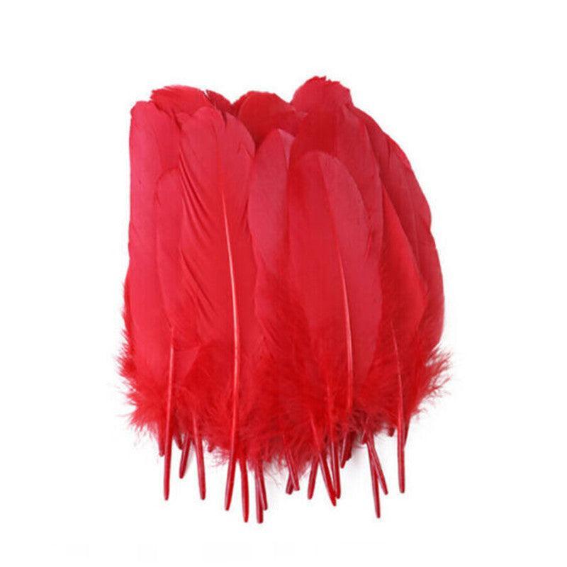 50X Craft Feathers Goose Feather Diy Art Party Decoration Wedding Dream Catcher - Pink V528-GOOSEFEATHER-PINK-455811