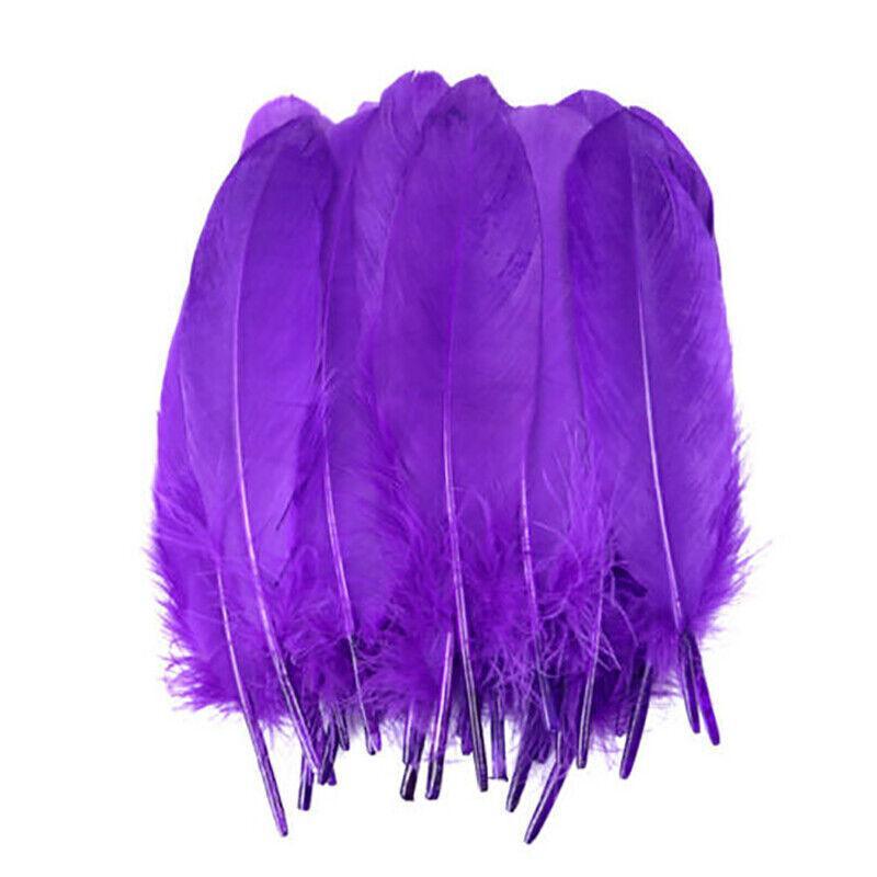 50X Craft Feathers Goose Feather Diy Art Party Decoration Wedding Dream Catcher - Red V528-GOOSEFEATHER-RED-804633