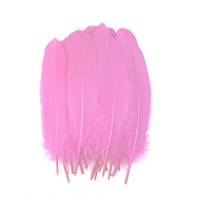 50X Craft Feathers Goose Feather Diy Art Party Decoration Wedding Dream Catcher - Red V528-GOOSEFEATHER-RED-804633