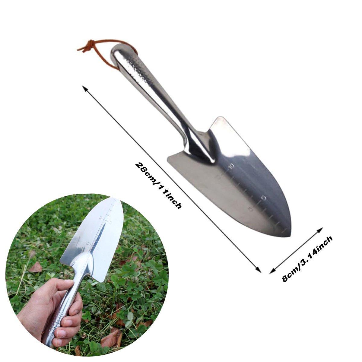 Stainless Steel Scale Spade Gardening Shovel Small Gardens Succulents Plant Tool V528-GRADUATED-SHOVEL-257810