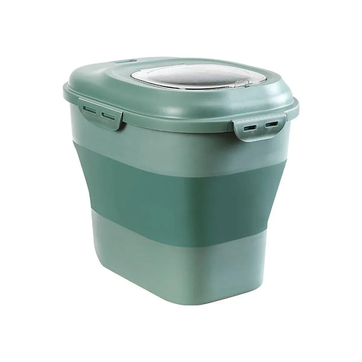 Large Capacity Pet Food Storage Box Foldable Design with Seal Lid - Green V528-GRAIN-PAIL-GREEN-663199
