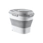 Large Capacity Pet Food Storage Box Foldable Design with Seal Lid - Grey V528-GRAIN-PAIL-GREY-707163