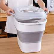 Large Capacity Pet Food Storage Box Foldable Design with Seal Lid - Pink V528-GRAIN-PAIL-PINK-191452