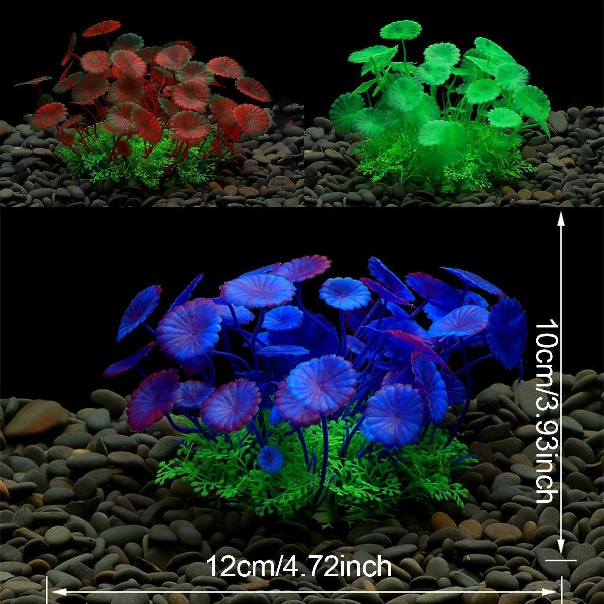 Artificial Water Grass Fish Tank Decoration Aquarium Landscape Simulation Plants - 01-3PCS V528-GRASS-3PCS-CO05-443545