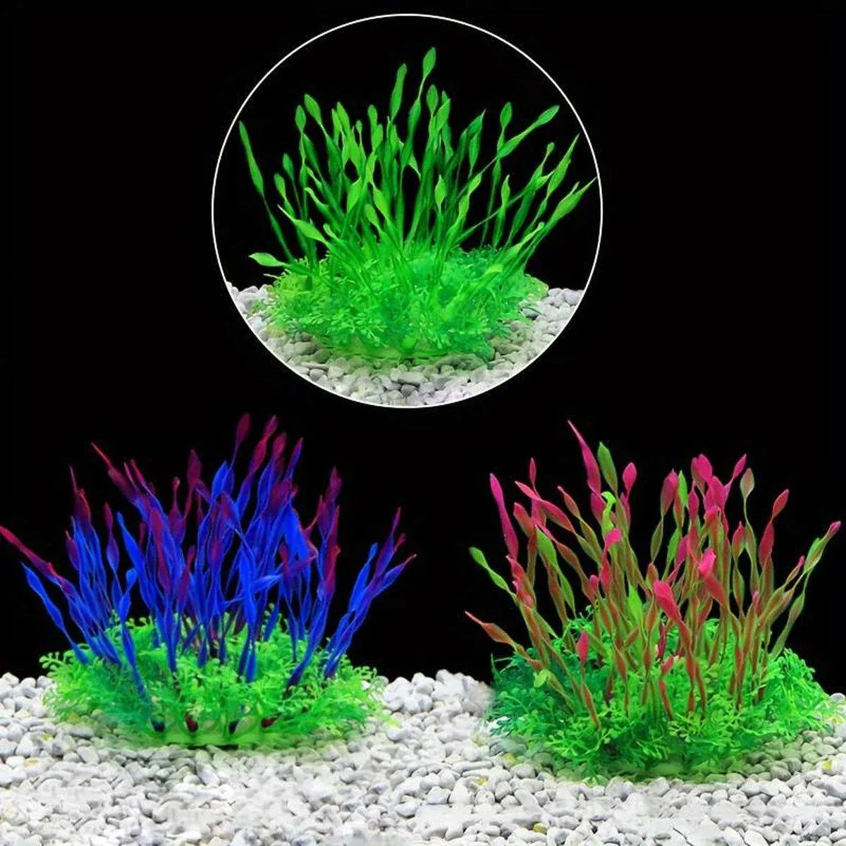 Artificial Water Grass Fish Tank Decoration Aquarium Landscape Simulation Plants - 03-3PCS V528-GRASS-3PCS-CO24-63-996934