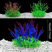 Artificial Water Grass Fish Tank Decoration Aquarium Landscape Simulation Plants - 04-3PCS V528-GRASS-3PCS-CO85-H-700286