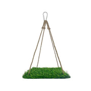 Parrot Turf Hammock Climbing Toy for Hamster Pet Bed Hanging Swing for Small Pet - Quadrate V528-GRASS-HAMMOCK-FX-850999